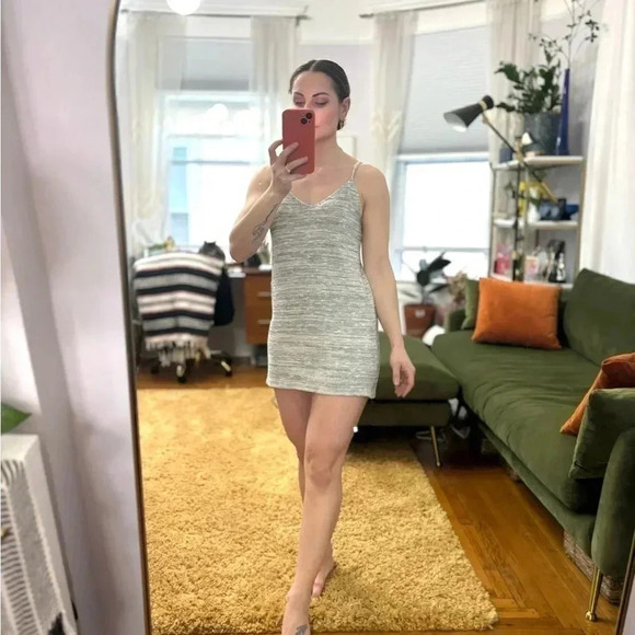 Forever 21 Grey Tunic Mini Sweater Dress - Picture 3 of 8